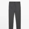 Hose aus strukturierter Cool-Wool Hose aus strukturierter Cool-Wool
