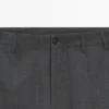 Hose aus strukturierter Cool-Wool Hose aus strukturierter Cool-Wool