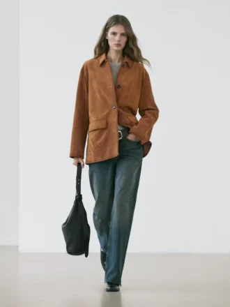 Jacke aus Wildleder