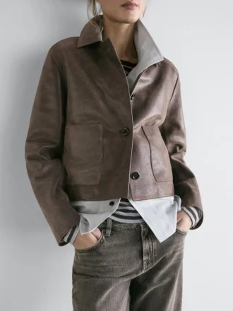 Jacke aus Wildleder