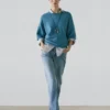Jeans mit geradem Bein und niedriger Leibhöhe Jeans mit geradem Bein und niedriger Leibhöhe