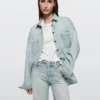 Jeans mit hoher Taille und Barrel-Passform Jeans mit hoher Taille und Barrel-Passform