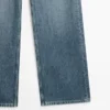 Jeans mit hoher Taille und weitem Bein