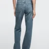 Jeans mit hoher Taille und weitem Bein