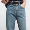 Jeans mit hoher Taille und weitem Bein