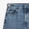 Jeans mit mittlerer Leibhöhe und Schlag