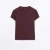 Kurzarm-T-Shirt aus 100 % Baumwolle Kurzarm-T-Shirt aus 100 % Baumwolle