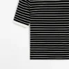 Kurzarm-T-Shirt mit Kontraststreifen Kurzarm-T-Shirt mit Kontraststreifen