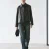 Kurze Nappalederjacke Kurze Nappalederjacke
