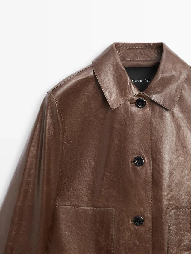 Kurze Nappalederjacke Kurze Nappalederjacke