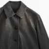 Kurze Nappalederjacke Kurze Nappalederjacke