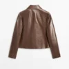 Kurze Nappalederjacke Kurze Nappalederjacke