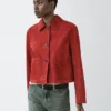 Kurze Wildlederjacke Kurze Wildlederjacke