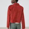 Kurze Wildlederjacke Kurze Wildlederjacke