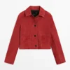 Kurze Wildlederjacke Kurze Wildlederjacke