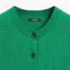 Kurzärmelige Strickcardigan aus Baumwollmischung Kurzärmelige Strickcardigan aus Baumwollmischung