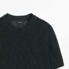 Kurzärmeliger Strickpullover Kurzärmeliger Strickpullover