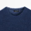 Kurzärmeliger Strickpullover aus Alpaka-Mischung