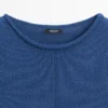 Kurzärmeliger Strickpullover aus Baumwollmischung