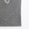Kurzärmeliger Strickpullover mit Spitze Kurzärmeliger Strickpullover mit Spitze