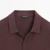 Kurzärmeliges Poloshirt aus Leinen und Baumwolle Kurzärmeliges Poloshirt aus Leinen und Baumwolle