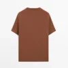 Kurzärmeliges T-Shirt aus Baumwollmischung