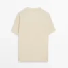 Kurzärmeliges T-Shirt aus Baumwollmischung