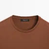 Kurzärmeliges T-Shirt aus Baumwollmischung