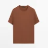 Kurzärmeliges T-Shirt aus Baumwollmischung