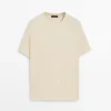 Kurzärmeliges T-Shirt aus Baumwollmischung