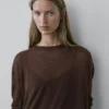 Langarm-T-Shirt mit Spitzendetail