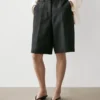 Lange Bermudashorts aus Leinen
