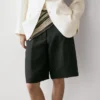 Lange Bermudashorts aus Leinen