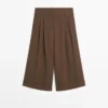 Lange Bermudashorts mit Umschlag