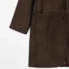 Langer Mantel aus Wildleder