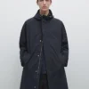 Langer Parka mit Kapuze Langer Parka mit Kapuze