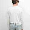 Langärmliges Henley-Ausschnitt-T-Shirt