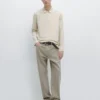 Langärmliges Poloshirt aus merzerisierter Baumwolle Langärmliges Poloshirt aus merzerisierter Baumwolle