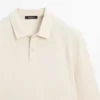 Langärmliges Poloshirt aus merzerisierter Baumwolle Langärmliges Poloshirt aus merzerisierter Baumwolle
