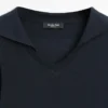 Langärmliges Poloshirt aus Strick mit V-Ausschnitt Langärmliges Poloshirt aus Strick mit V-Ausschnitt