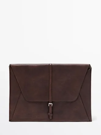 Laptoptasche aus Nappaleder