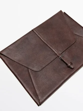 Laptoptasche aus Nappaleder