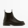 Leder-Chelsea-Stiefel Leder-Chelsea-Stiefel