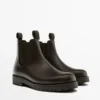 Leder-Chelsea-Stiefel Leder-Chelsea-Stiefel