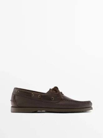 Leder-Deck-Schuhe