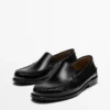 Leder-Loafer mit glänzender Oberfläche Leder-Loafer mit glänzender Oberfläche