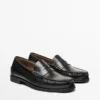Leder-Loafer mit Penny-Riemen Leder-Loafer mit Penny-Riemen