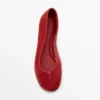 Lederballerinas mit Knoten Lederballerinas mit Knoten