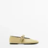 Lederballerinas mit Schnalle Lederballerinas mit Schnalle