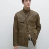 Lederjacke aus Ziegenleder mit Used-Look Lederjacke aus Ziegenleder mit Used-Look